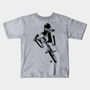 Look down BMX jump Kids T-Shirt